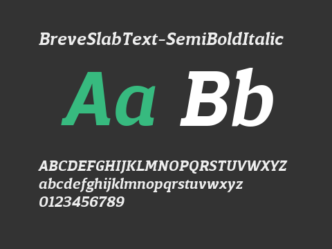 BreveSlabText-SemiBoldItalic