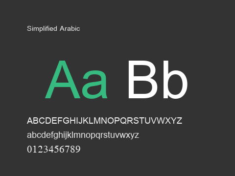 Simplified Arabic