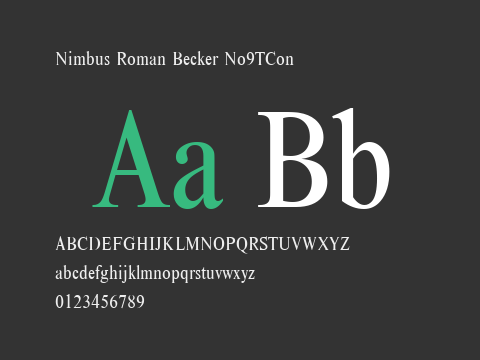 Nimbus Roman Becker No9TCon