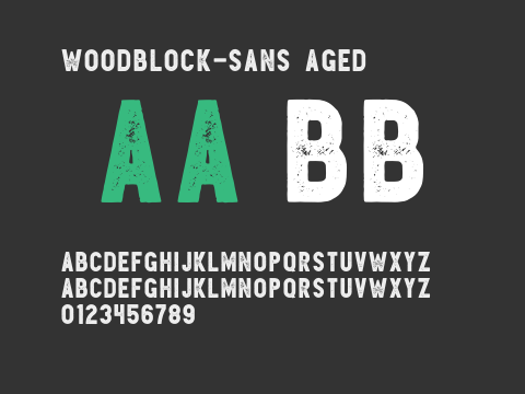 Woodblock-Sans Aged