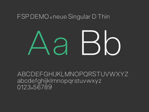 FSP DEMO - neue Singular D Thin