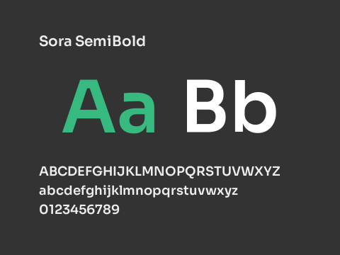 Sora SemiBold