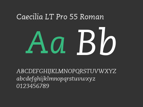 Caecilia LT Pro 55 Roman