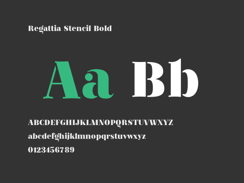 Regattia Stencil Bold