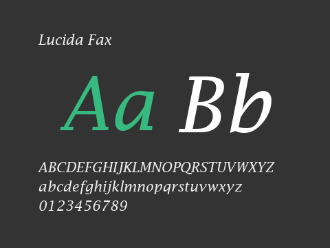 Lucida Fax