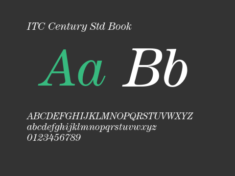 ITC Century Std Book