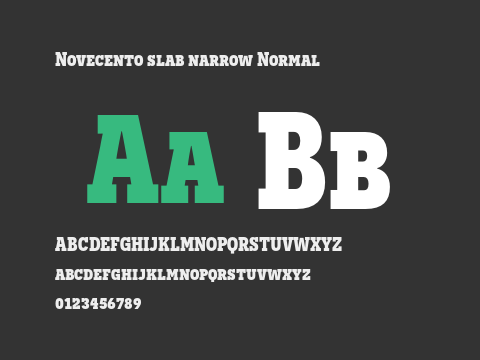 Novecento slab narrow Normal