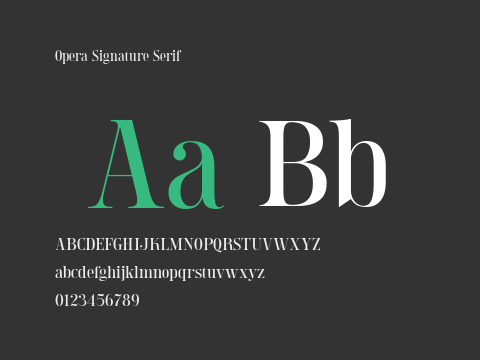 Opera Signature Serif