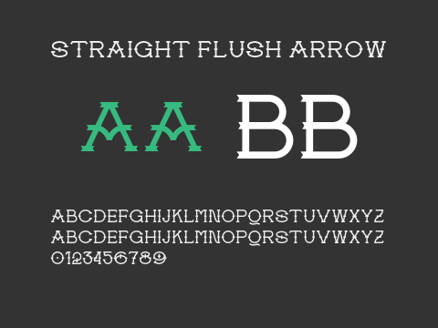 Straight Flush Arrow