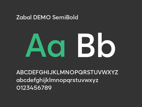 Zabal DEMO SemiBold