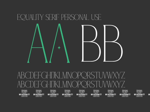 Equality Serif PERSONAL USE