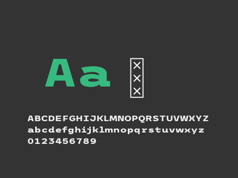 Trispace SemiExpanded ExtraBold