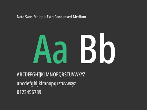 Noto Sans Ethiopic ExtraCondensed Medium