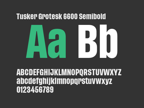 Tusker Grotesk 6600 Semibold