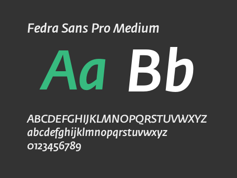 Fedra Sans Pro Medium