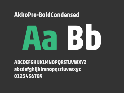 AkkoPro-BoldCondensed