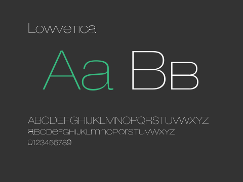 Lowvetica