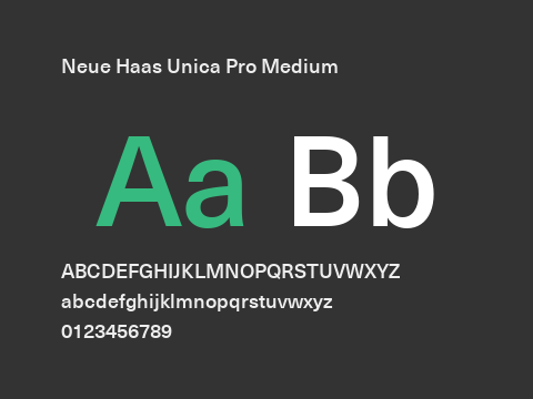 Neue Haas Unica Pro Medium