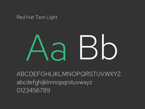 Red Hat Text Light