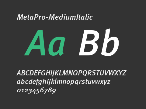 MetaPro-MediumItalic