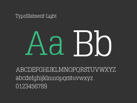 TypoSlabserif-Light