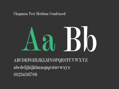 Chapman Test Medium Condensed