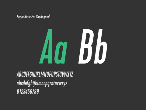 Kapra Neue Pro Condensed