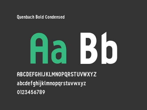 Quenbach Bold Condensed