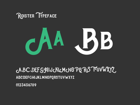 Roister Typeface