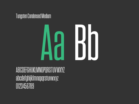 Tungsten Condensed Medium