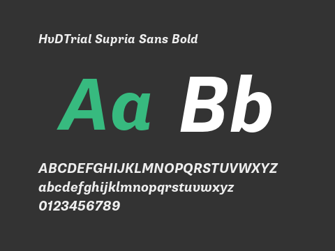 HvDTrial Supria Sans Bold